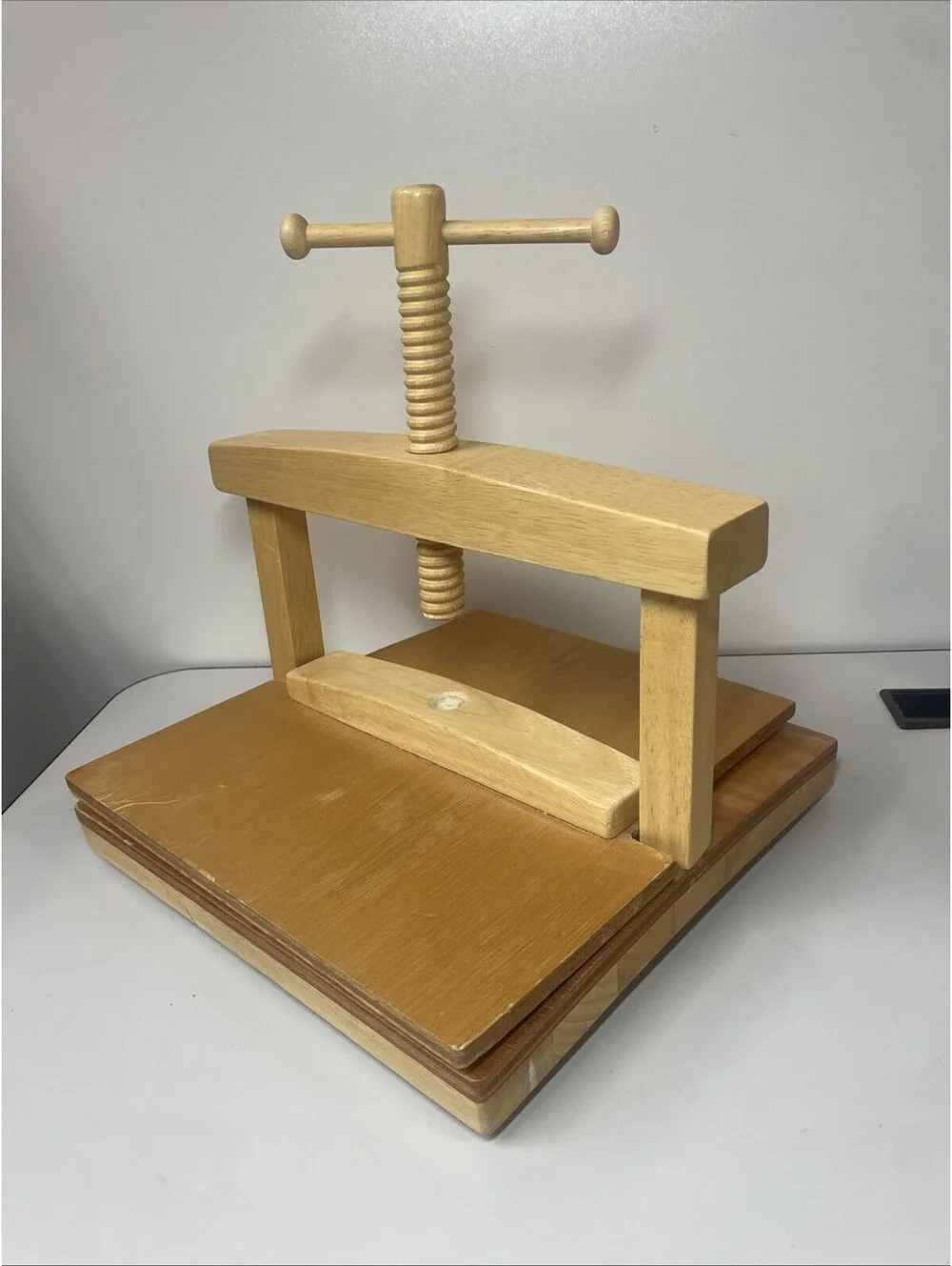Vintage 1990s Professional FLOWER PRESS, Wood, Preserve Flowers| Craft Tool
